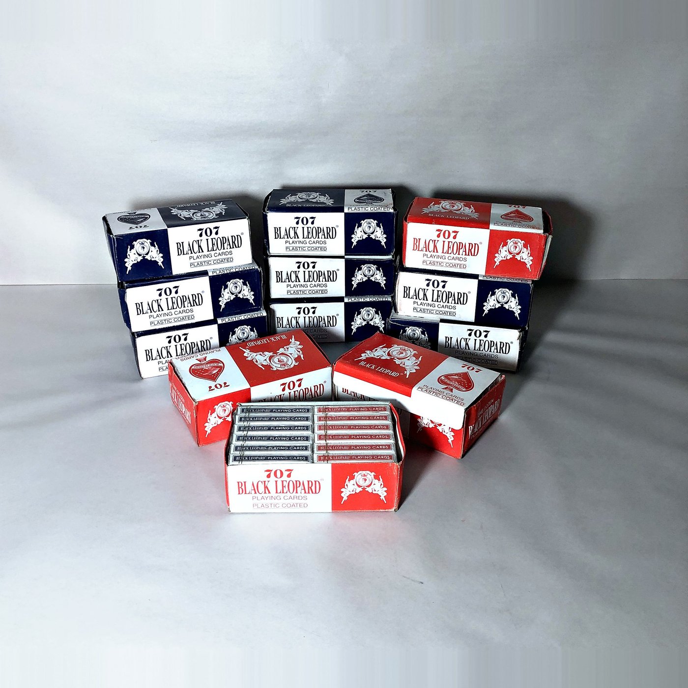 Mazos de Naipes Black Leopard 707 - Set de 10 Cajas Selladas