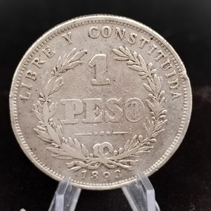 Moneda de Plata 1 Peso Uruguay 1893 - Coleccionismo Numismático - imagen 3