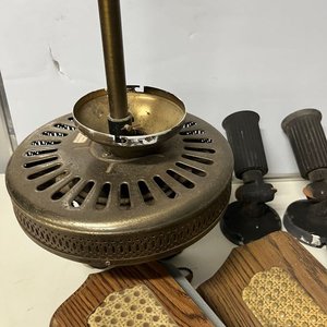 Lote de 3 Ventiladores de Techo para Armar con 12 Tulipias de Vidrio y Apliques de Luz - imagen 8