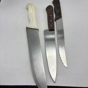 Set de 3 Cuchillos de Cocina con Mangos de Diferente Material - imagen 2
