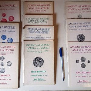 10 Catálogos de Numismática Americana y Mundial de Coin Galleries (Años 60s-70s) - imagen 1