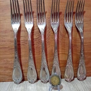Juego de 6 Tenedores Sellados 800 - Plata (aprox. 21 cm) - imagen 1