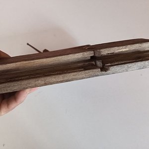 Par de Cepillos de Carpintero Antiguos para Molduras - imagen 5