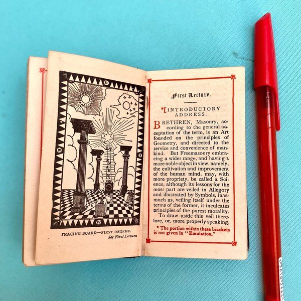 Manual de Masonería "The Lectures of the Three Degrees" - Edición Privada 1925 - imagen 1