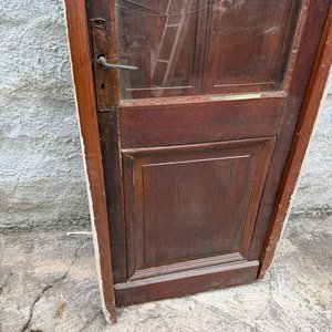 Puerta de Madera Antigua con Marco y Postigones - imagen 4