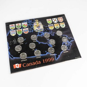Lote anterior: Set de 12 Monedas de 25 Centavos de Canadá de 1999