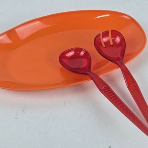 Lote de Bowls Plásticos Naranja, Rojo, Amarillo y Verde con Accesorios - imagen 8