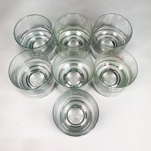 Set de 7 Vasos para Whisky Hialinos con Base Prensada - imagen 4