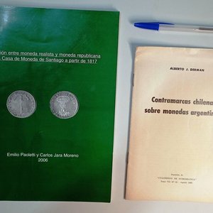 Lote anterior: Dos libros de numismática: Transición Moneda Realista/Republicana y Contramarcas Chilenas