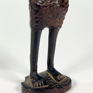 Talla Africana en Madera: Dama con Vestido Tradicional - imagen 3