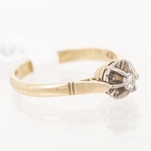 Anillo Solitario Oro 18k con Brillante - imagen 2