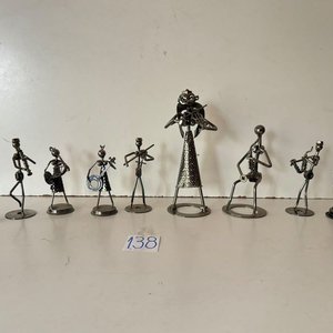 9 Adornos de Metal Pulido de Orquesta Sinfónica - imagen 2