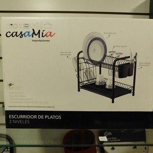 Lote anterior: Escurridor de platos metálico negro de 2 niveles