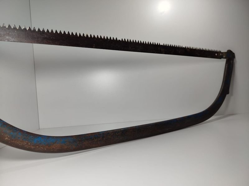 Antiguo trozador o sierra manual para madera - imagen 2