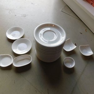 Conjunto de 19 piezas de recipientes de cerámica de cocina incluye platos, bowls y demas - imagen 3