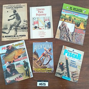 Lote siguiente: Lote de Revistas Vintage: Pesca, Deportes, Aventura y Militar "El Soldado"