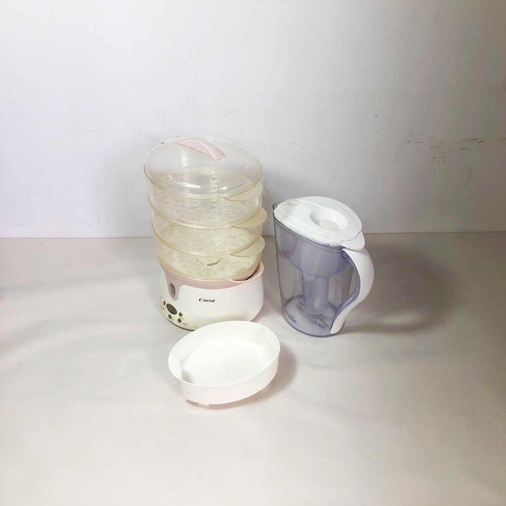 Jarra de Filtro Aqua Optima y Vaporera Ternal Eléctrica