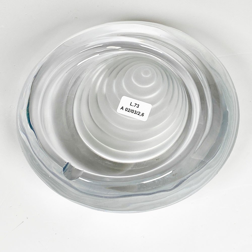 Cenicero de cristal hialino firmado Daum France - imagen 2