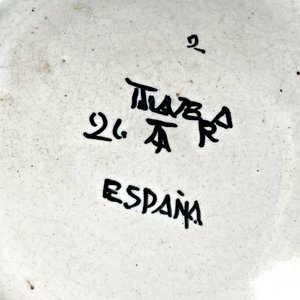 Plato de Cerámica Talavera Decoración Floral - Diámetro 27 cm - imagen 4