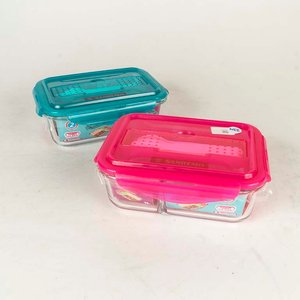 Lote siguiente: Set de 2 Viandas Rectangulares de Vidrio con Tapa Plástica San Remo
