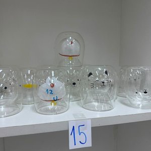 Set de 24 Vasos de Vidrio Doble Pared con Diseños Infantiles - imagen 2