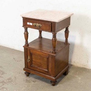 Lote anterior: Mesa de Luz Colonial con Puerta, Cajón y Tapa de Mármol