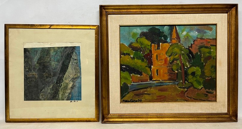 Lote anterior: Pintura de Iglesia por Montaña - Oleo sobre cartón