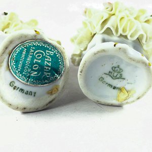 Par de Figuras de Bailarinas en Porcelana Alemana - imagen 4