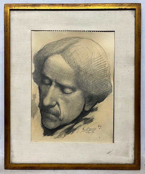 Lote siguiente: Dibujo de Edgardo Ribeiro "Cabeza"