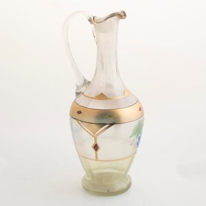 Lote siguiente: Jarra de Cristal Veneciano con Esmalte y Diseño de Uvas - 30cm