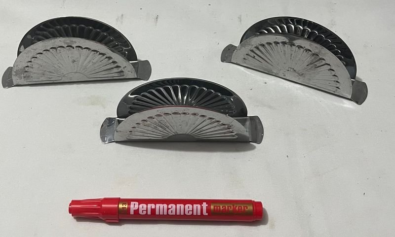 Servilleteros de Metal con Diseño en forma de Abanico - imagen 4