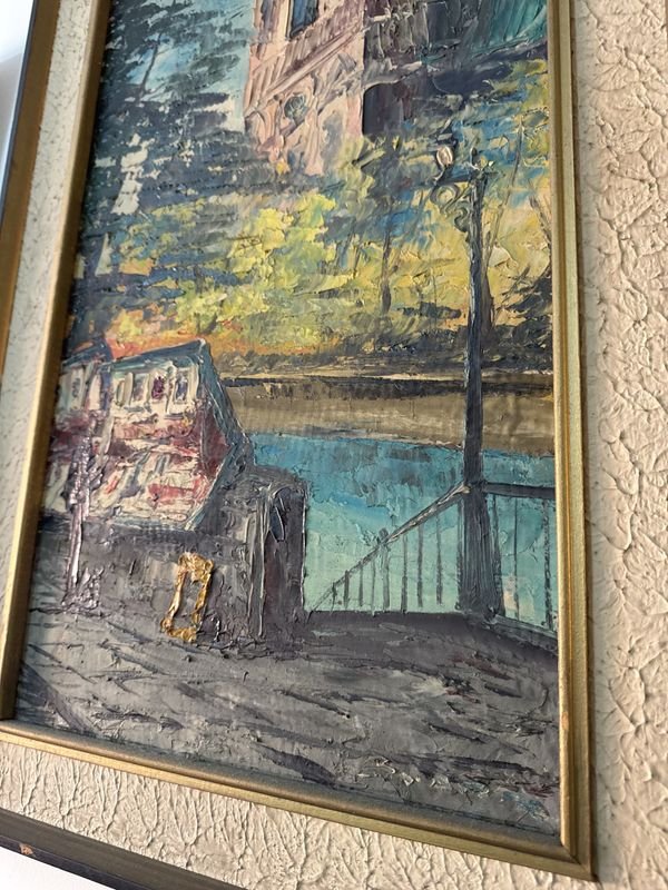 Pintura Europea Firmada en Óleo sobre Lienzo - imagen 4