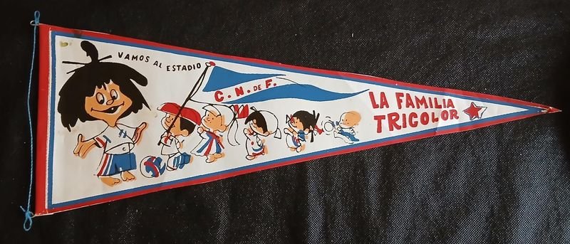 Banderín "La Familia Tricolor" C.N. de F. "Vamos al Estadio"