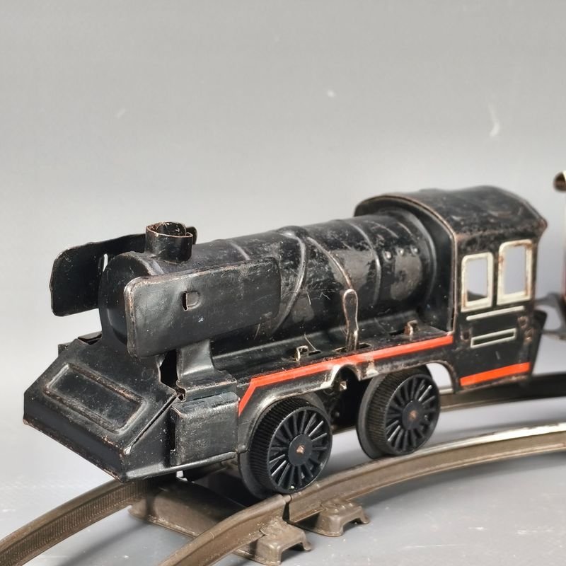 Colección de trenes de juguete vintage con mecanismo de cuerda - imagen 6