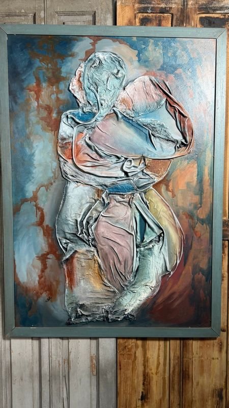 Obra de Carmen García Zorrilla de San Martín: "Despedida", Técnica Mixta