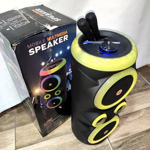 Equipo de Audio Multimedia con Doble Bocina de 8", Luces y 2 Micrófonos - imagen 4