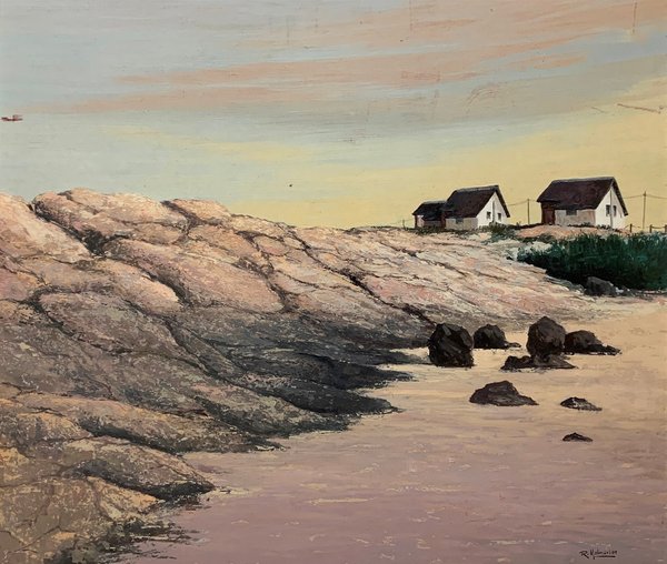 Lote siguiente: Óleo sobre fibra de Raul Perez Molinari - Punta del Diablo