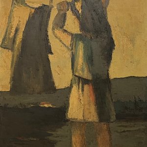 Lote anterior: Casimiro Motta "Colgando Ropa" Óleo sobre Tela (80x60 cm)
