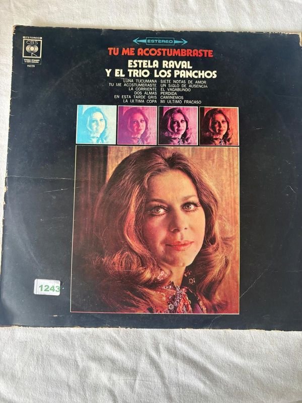 Vinilo Estela Raval y Trío Los Panchos - Tú Me Acostumbraste