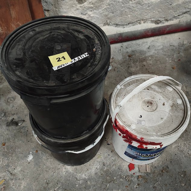 3 Baldes de Pintura Multipropósito para Pisos y Paredes