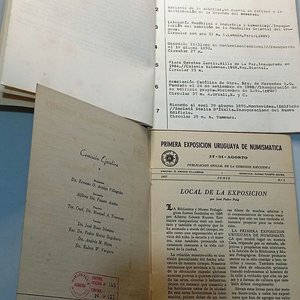 Publicaciones Numismáticas Uruguay: "Homenaje Sesquicentenario Moneda Uruguaya" y "Primera Exposición Uruguaya de Numismática" - imagen 2