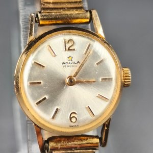 Dos Relojes de Dama Dorados: Citizen Octogonal y Antiguo Águila 17 Rubíes - imagen 9
