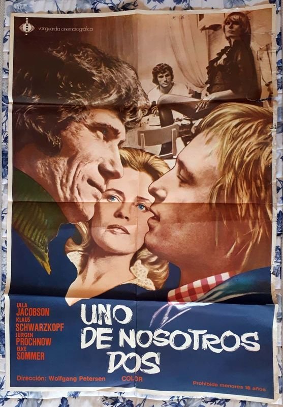Poster Original "Uno de Nosotros Dos" (1974) con Ulla Jacobsson y Elke Sommer