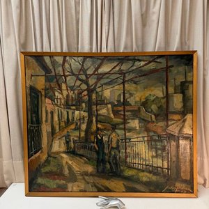 Lote siguiente: Gran Óleo "El Puente" de Andrés Feldman, Pintor Húngaro Radicado en Uruguay