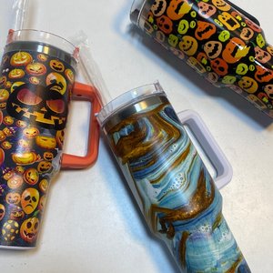 Set de 3 Vasos Térmicos de 1.2L con Diseño Halloween y Mármol - imagen 4