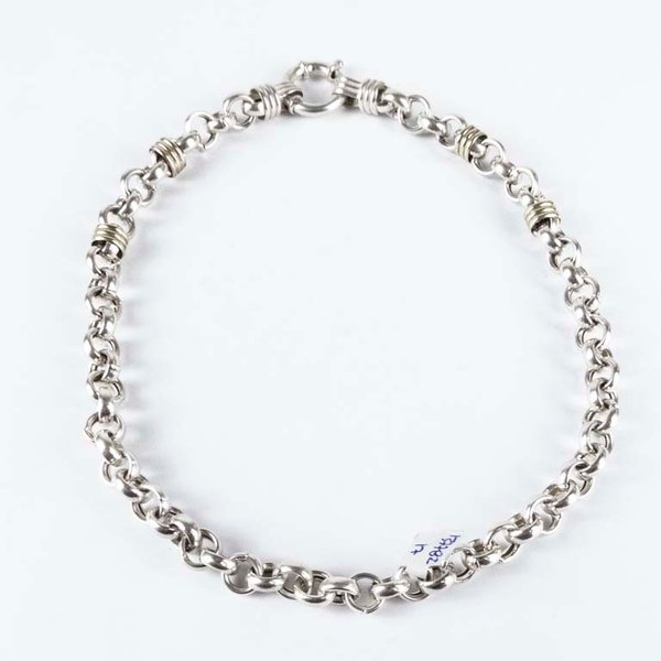 Cadena de Plata con Cierre Marinero - 40 cm