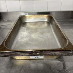 Lote siguiente: Juego de 8 Bandejas Gastronorm Acero Inoxidable 53x33x6.5cm
