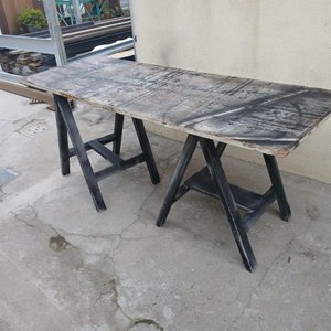 Juego de 2 Caballetes de Madera con Tapa para Mesa de Trabajo - imagen 3