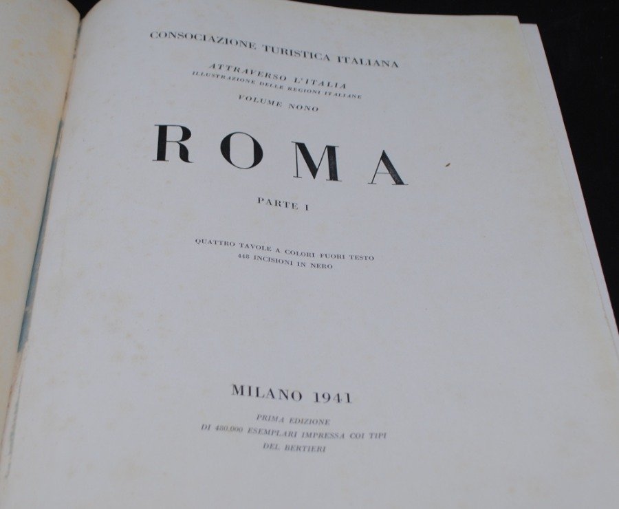 Libro de Turismo en Roma Italiano 1941 - imagen 3
