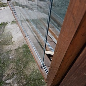 Ventana ideal división marco de cedro vidrios de correr de 5mm - imagen 3